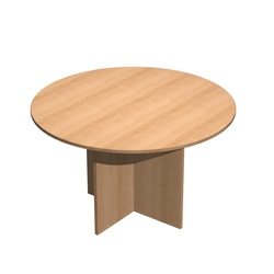 Tavolo riunioni 4 posti Ã120 x H72cm Faggio - EASY