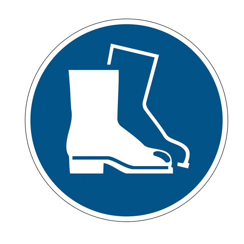 Pittogramma adesivo da terra "DPI Stivali" D 43cm 1733 Durable