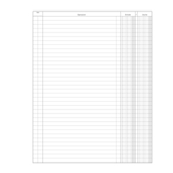 Registro Entrate-Uscite 100pag. 31x24,5cm DU135800000 Data Ufficio