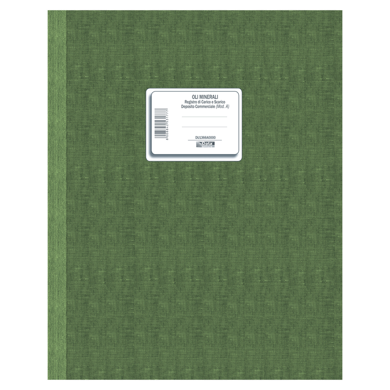 Registro carico/scarico oli minerali Mod. A 49 pag.num. 31x24,5cm DU1366A0000 DU