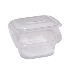 Pack 50 contenitori in PP coperchio incernierato 12x12cm H5