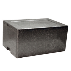 Cassa termica in polipropilene espanso per il trasporto alimenti 61x43cm H21
