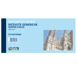 Blocco ricevute generiche madre-figlia 100 copie 10x21