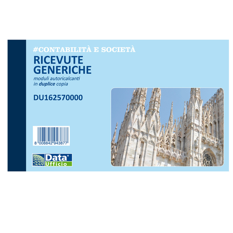 Blocco ricevute generiche 50/50 copie autor. 10x16