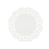 6 Sottotorta decorativi in carta bianca diametro 27cm
