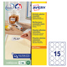 Etichette adesive rotonde rimovibili Ã51mm (15et/fg) 25fg laser/inkjet Avery