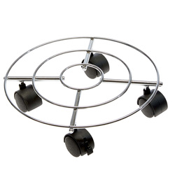 Trolley portavaso in acciaio Ã 30cm