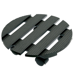 Trolley portavaso in WPC idrorepellente Ã 30cm