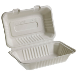 50 Vaschette Sandwich box 25,1x16,2cm Take away BIO Leone