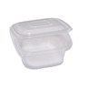 Pack 50 contenitori in PP coperchio incernierato 12x12cm H5,5cm Europack QC0-375
