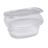 Pack 50 contenitori ovali in PET con coperchio incernierato 16x13,5cm Europack