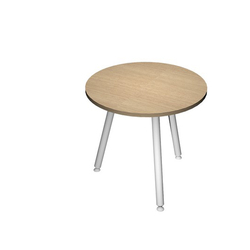 Tavolo riunione tondo Ã80cm Rovere Skinny Metal