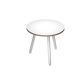Tavolo riunione tondo Ã80cm Bianco Skinny Metal