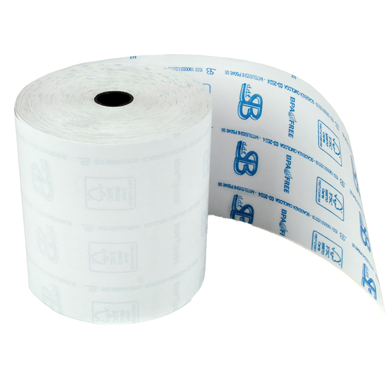 Blister 10 rotoli RC carta termica BPA free FSC 55gr 80mm x 80mt Ã77mm