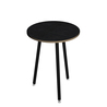 Tavolo alto tondo Ã80xH105cm Nero/Nero venato Skinny Metal