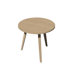 Tavolo riunione tondo Ã80cm Rovere/Rovere Woody