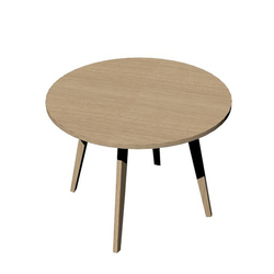 Tavolo riunione tondo Ã100cm Rovere/Rovere Woody