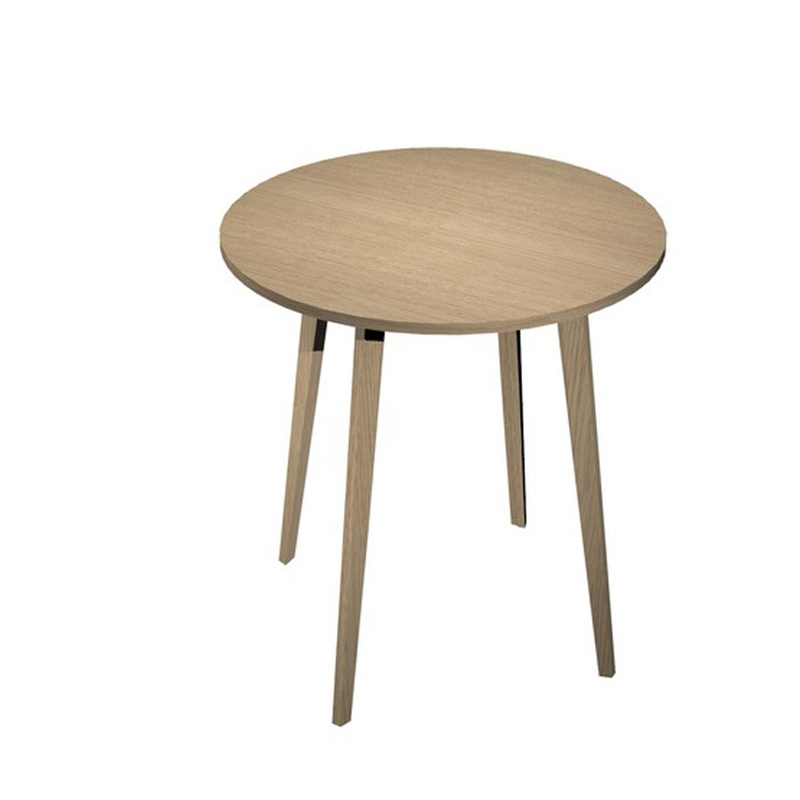 Tavolo alto tondo Ã100xH105cm Rovere/Rovere Woody