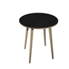 Tavolo alto tondo Ã100xH105cm Rovere/Nero venato Woody
