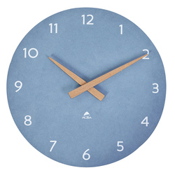 Orologio da parete Ã30cm blu chiaro/legno HorMilena Alba