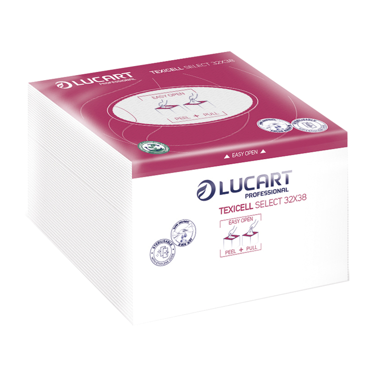 55 Panni multiuso piegati 32x38cm Airtech Select Lucart