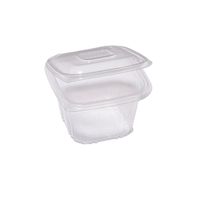 Pack 50 contenitori in PP coperchio incernierato 12x12cm H7