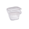 Pack 50 contenitori in PP coperchio incernierato 12x12cm H7