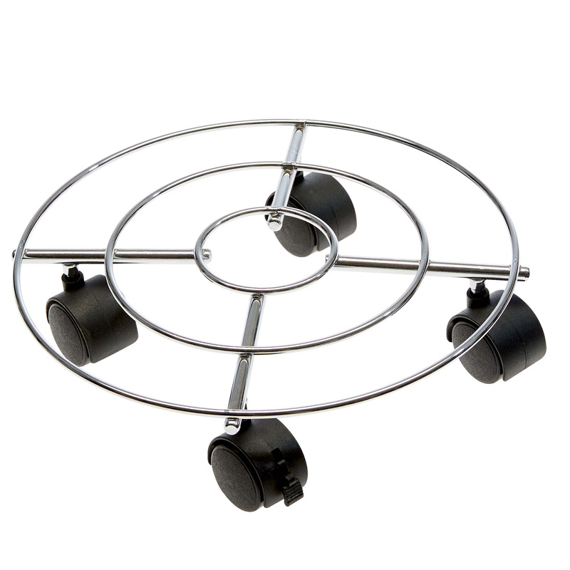 Trolley portavaso in acciaio D 30cm