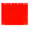 Conf. 5 Buste forate per supporti magnetici ad anelli f.to A4 rosso Djois