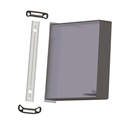 Kit Leggio magnetico Pro Wall Kit + 10 buste f.to A4 nero Djois