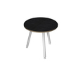 Tavolo riunione tondo D80cm Nero venato Skinny Metal