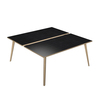 Scrivania a 2 postazioni contrap. 120x166cm Rovere/Nero venato Woody