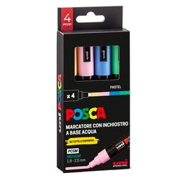 Astuccio 4 marcatore Uni Posca PC5M p.media 1