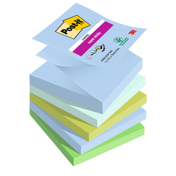 Cf. 5pz blocco 90foglietti Post-itÂ® Super Sticky Z-Notes 76x76mm R330-5SS-OAS
