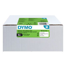 Value pack 6 rotoli etichette Spediz/Badge 54x101mm bianco (220etic/rt) Dymo LW