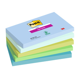 Cf. 5pz blocco 90fg. Post-itÂ® Super Sticky 76x127mm 655-5SS- OAS Oasis
