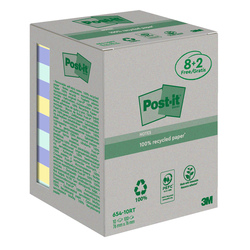 ValuePack 10 blocchi 100fg Post-itÂ® carta ricic.colori pastel 76X76mm 654-RCP10