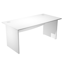 Scrivania operativa fianchi melaminico 180x80cm H73cm bianco Agora' Basic