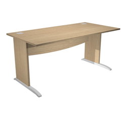 Scrivania operativa fianchi a L melaminico 140x80cm h73cm rovere Agora' Basic