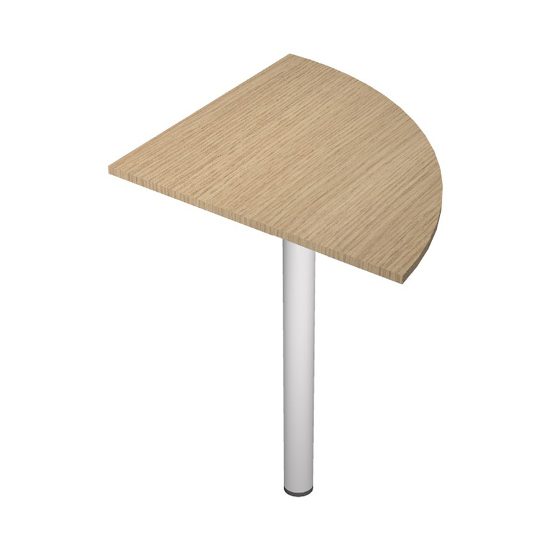 ANGOLARE 90Â° rovere + GAMBA SUPPORTO x SCRIVANIE Agora' Basic