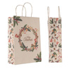 Blister 25 shopper in carta 36x12x40cm natale ghirlanda verde Mainetti Bags