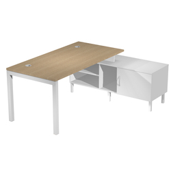Scrivania mobile servizio portante desktop 180x80cm h72