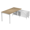 Scrivania mobile servizio portante desktop 180x80cm h72