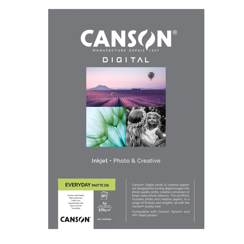 Carta InkJet EVERYDAY A4 50fg 170gr Matt Double Side Canson