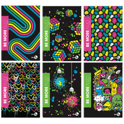 Maxiquaderno A4 36fg+2 100gr 10mm Be More FLUO BM