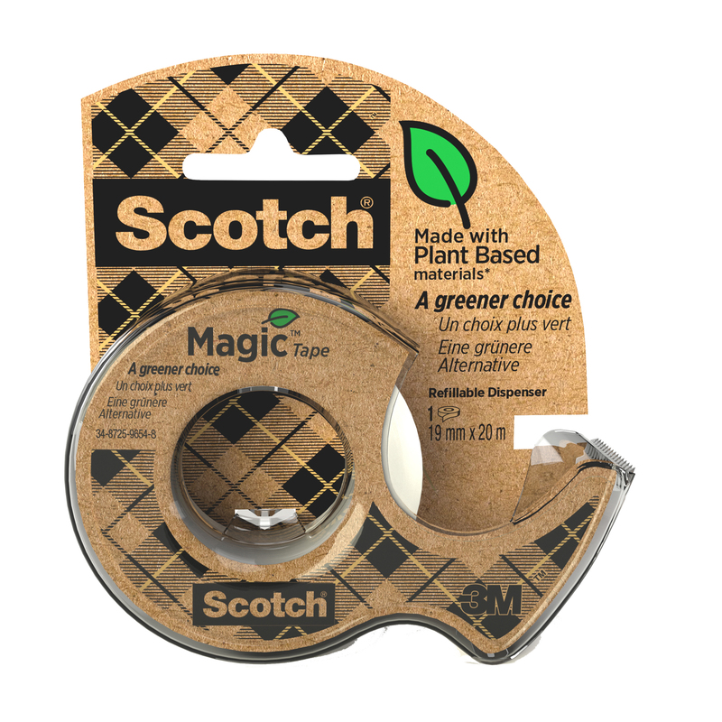 Nastro adesivo ScotchÂ® MagicÂ 900 green 19mmx20mt in chiocciola