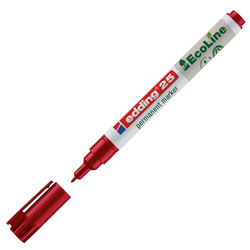 Marcatore permanente 25 Ecoline punta tonda 1.0mm rosso Edding