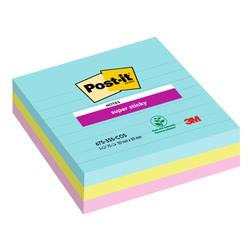 Cf. 3pz blocco 70fg. Post-itR Super Sticky 101x101mm righe COSMIC 675-3SS-COS