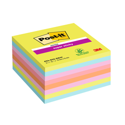 Cf. 8pz blocco 450fg. Post-itÂ® Super Sticky 76x76mm 654-8SSRBW colori assortiti