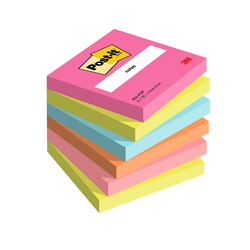 Cf. 6pz blocco 100fg. Post-itÂ® Notes 76x76mm 654-POP Popmistic